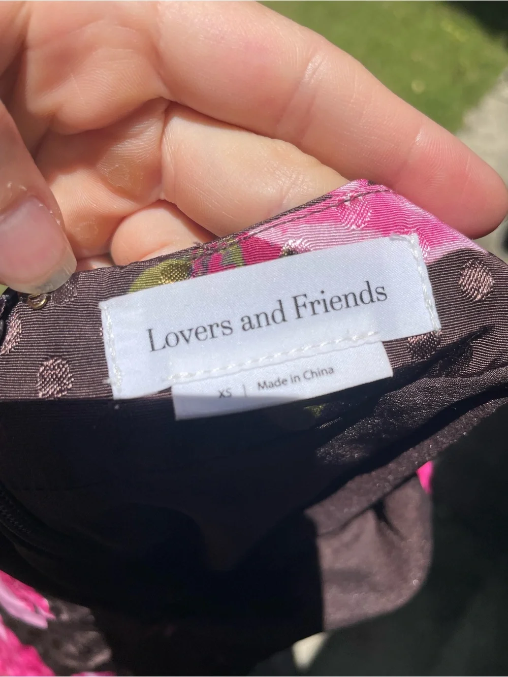 Lovers + Friends Midi Dress with Pink Floral Print - Picture 4 of 5